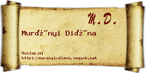 Murányi Diána névjegykártya
